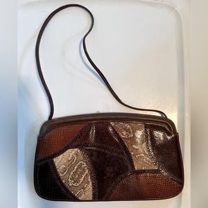 Vintage Argentinian snake skin leather purse
